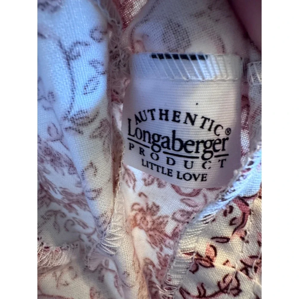 Longaberger Little Love Red Corded Small‎ Basket Liner New